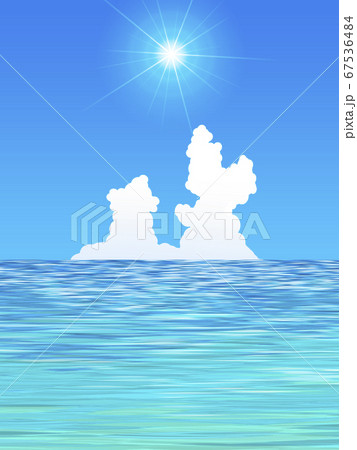 夏の海イラストのイラスト素材