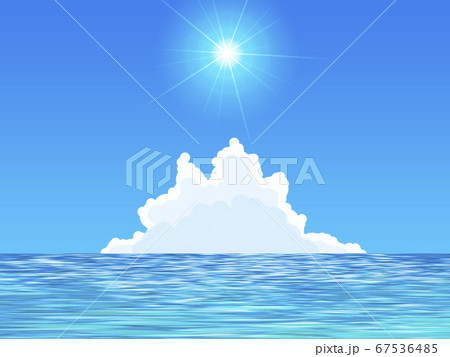 夏の海イラストのイラスト素材