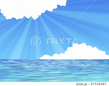 夏の海イラストのイラスト素材