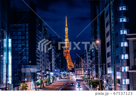 東京タワー 夜景 東京タワー 夜景 67537123