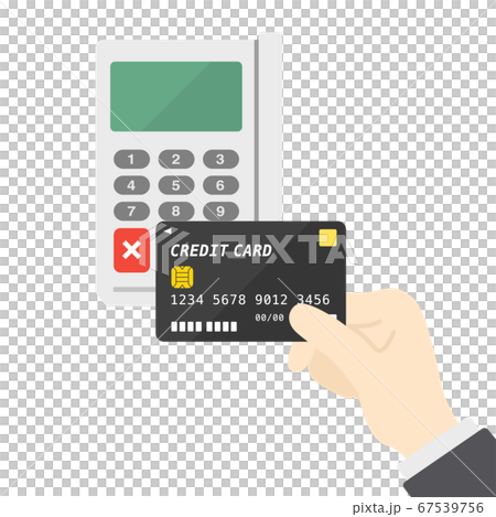 Illustration of credit card payment Illustration of credit card payment 67539756