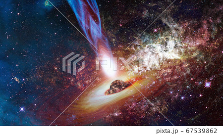Bright quasar in deep space. Elements of this 67539862