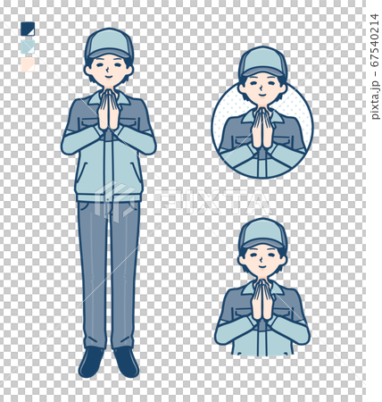 simple delivery man_prayer 67540214