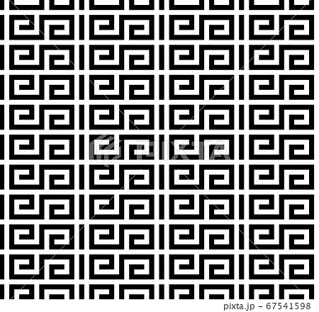 Greek key. Typical egyptian, assyrian and greek motives texture. Vector and illustration. 67541598