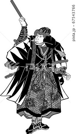 浮世絵　忠臣蔵　大石倉之助　その1 67543766