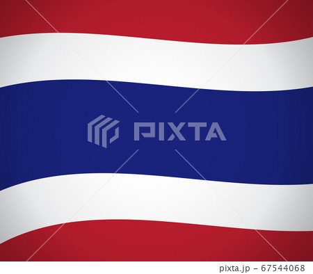 Waving Thailand national flag, vector 67544068