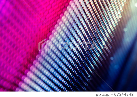 CloseUp LED blurred screen. LED soft focus 67544548