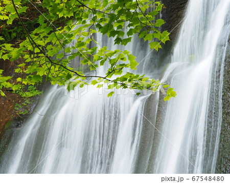 北海道の風景 滝野 鱒見の滝 67548480