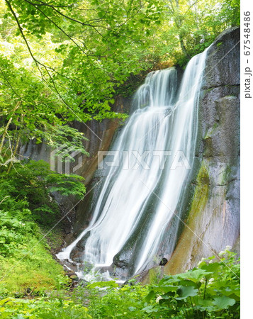 北海道の風景 滝野 鱒見の滝 67548486