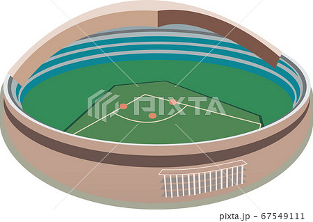 福岡ドームのイラスト素材
