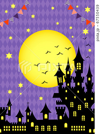 ハロウィン背景07タテ 67550439