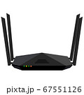 Black Modern Internet Wireless router with 4 67551126