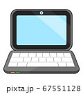 Black Laptop computer open up blank screen with 67551128