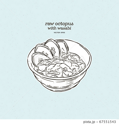 Tako Wasabi - raw octopus, heavily flavored with 67551543
