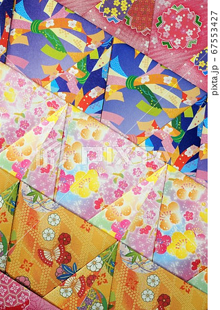 カラフル和紙千代紙 カラフル和紙千代紙 67553427