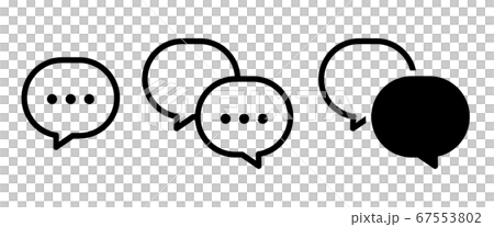 Set of communication icons / conversation / business / speech bubble 67553802
