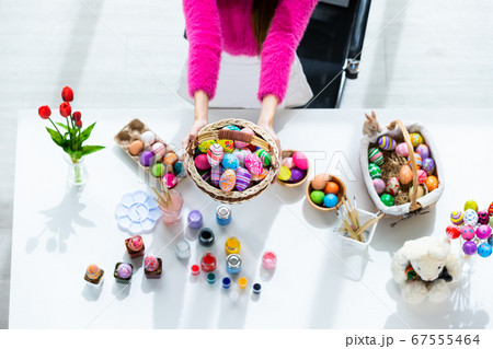 Easter holiday concept,Close up of Happy Asianの写真素材 [67555464] - PIXTA