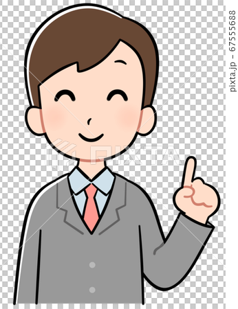 スーツの男性(笑顔) スーツの男性(笑顔) 67555688