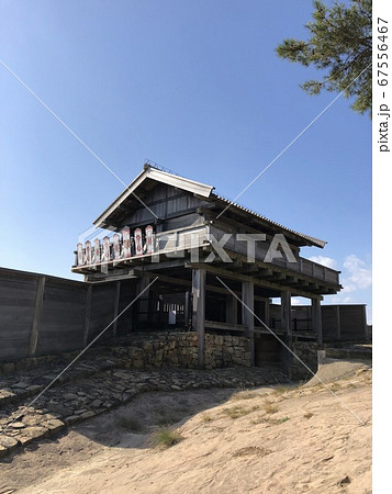 《鬼城山 鬼ノ城(岡山県 総社市)西門跡 城内より》 《鬼城山 鬼ノ城(岡山県 総社市)西門跡 城内より》 67556467