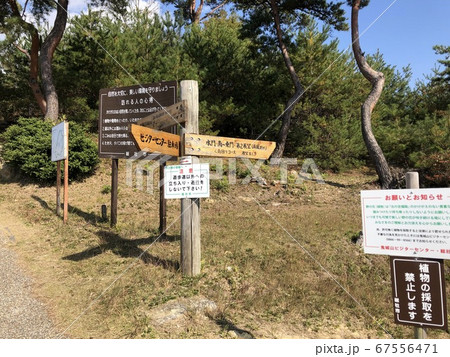 《鬼城山 鬼ノ城(岡山県 総社市)立て札 道しるべ》 《鬼城山 鬼ノ城(岡山県 総社市)立て札 道しるべ》 67556471
