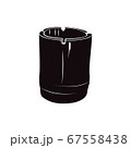 Javanese traditional glass silhouette on a white background 67558438