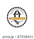 Guitars and houses for production house logos 67558441
