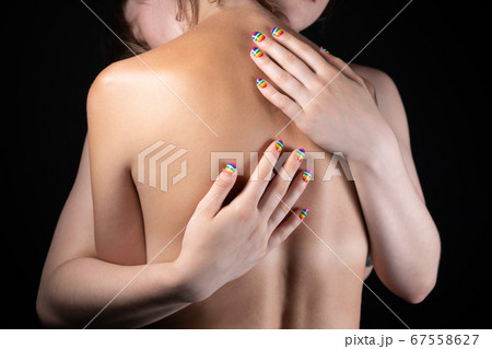 Photo of hugging two nude lesbian women 67558627