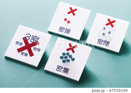 3密回避ウィズコロナ時代の生活様式 67559194