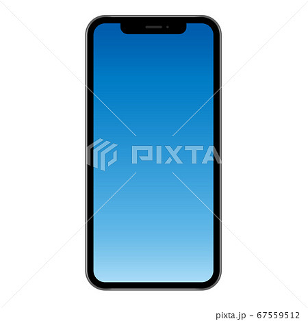 スマホの画面フレームのイラスト素材