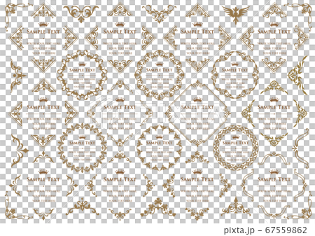 Vintage ornament set. Various frame materials. 67559862