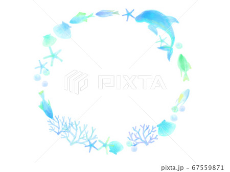 飾り罫(海) 飾り罫(海) 67559871