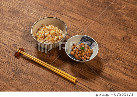 納豆とご飯 Japanese rice and and Natto 納豆とご飯 Japanese rice and and Natto 67561273
