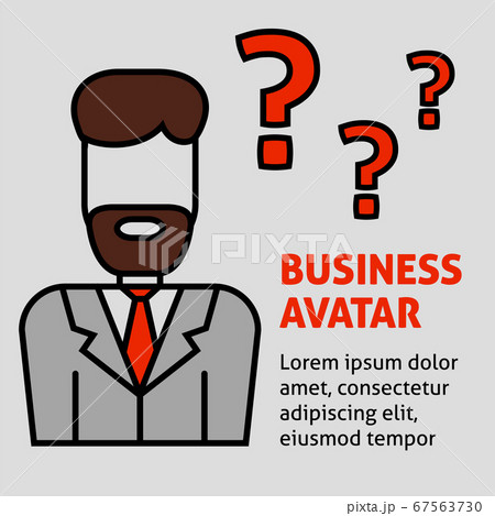 A square image with the vector outline business A square image with the vector outline business 67563730