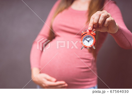 pregnancy time concept, motherhood, people and expectation idea. Toned photo of pregnancy. Pregnant 67564030