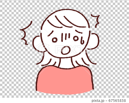 驚く若い女性 67565838
