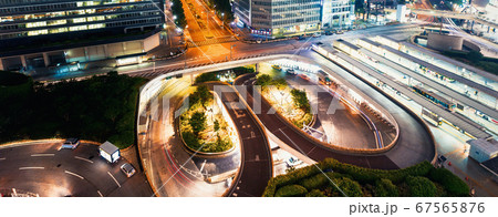 Tokyo cityscape aerial view 67565876