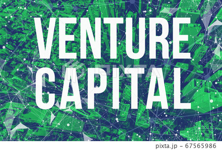 Venture Capital theme with abstract network patterns and Manhattan skyscrapers 67565986