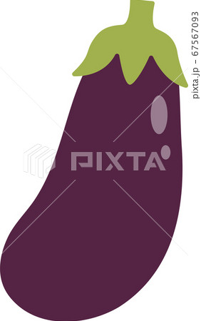 なすのイラストのイラスト素材