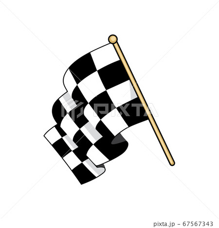 Checkered race flag flat vector illustration 67567343