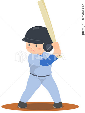 野球 バッターのイラスト素材