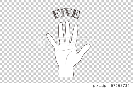 Five Finger Hand Vector Art PNG Images