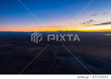 Beautiful sunrise at Three Rock Whale of Phu Sing 67570203