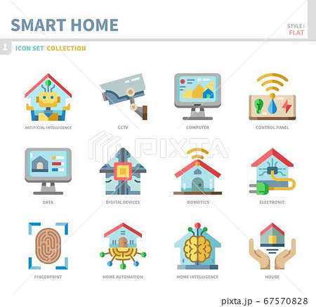 smart home icon set 67570828