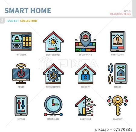 smart home icon set 67570835