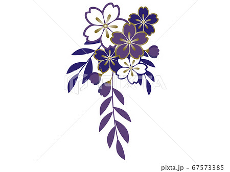 桜 和風 飾り かわいいのイラスト素材 桜 和風 飾り かわいいのイラスト素材