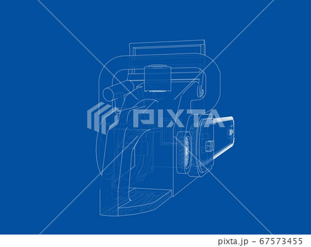 Chain saw. 3d illustration 67573455