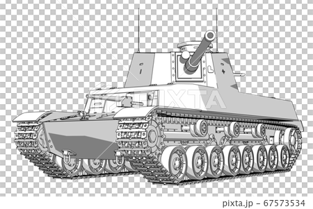 五式中戦車 チリのイラスト素材