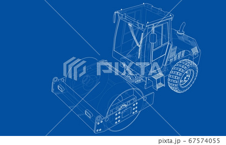 Construction machine. Asphalt compactor 67574055