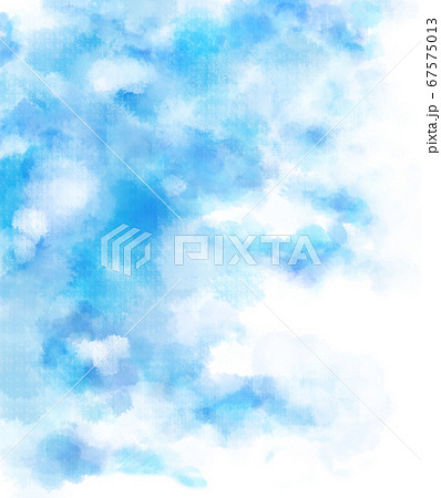 空模様の水彩風イラスト 背景素材 空模様の水彩風イラスト 背景素材 67575013