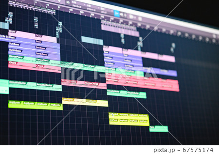 DTMで作曲をしている画面 67575174